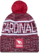 New Era Men's New Era Cardinal Arizona Cardinals 2025 Sideline Cold Weather Cuffed Knit Hat with Pom