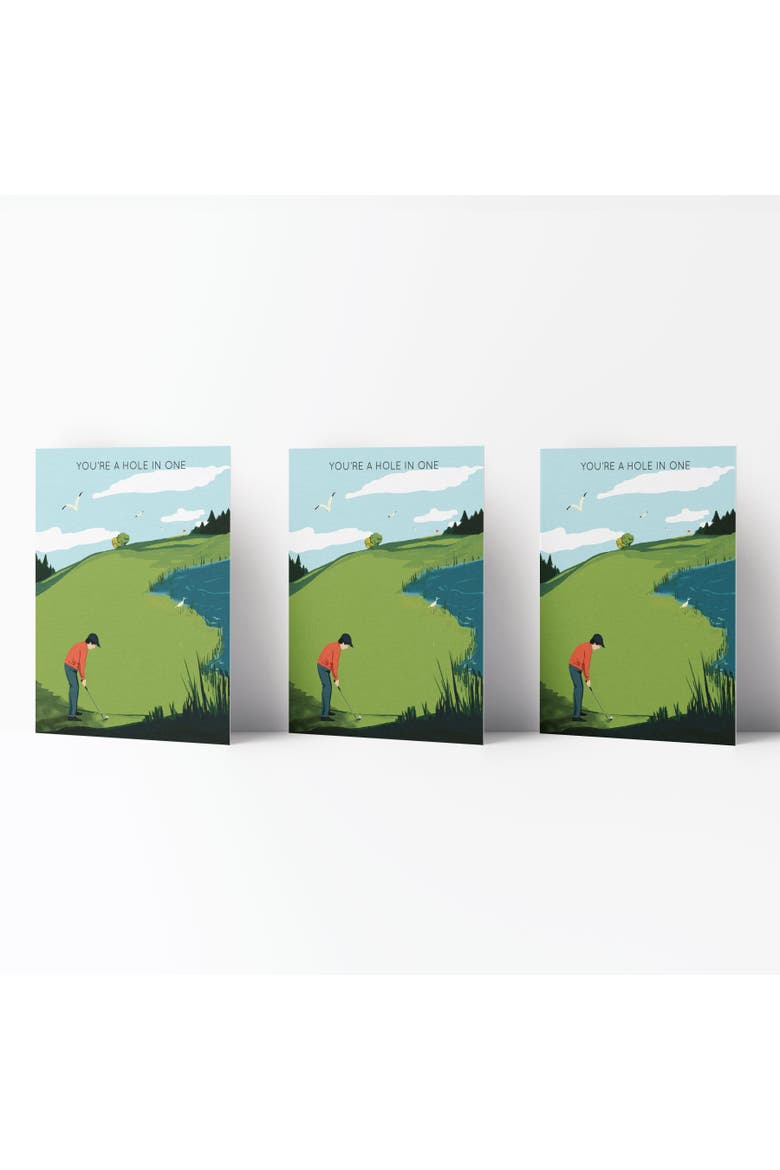Love/Friendship Greeting Card Pack (3ct) "You're A Hole In One", Alternate, color, Multi-Pack