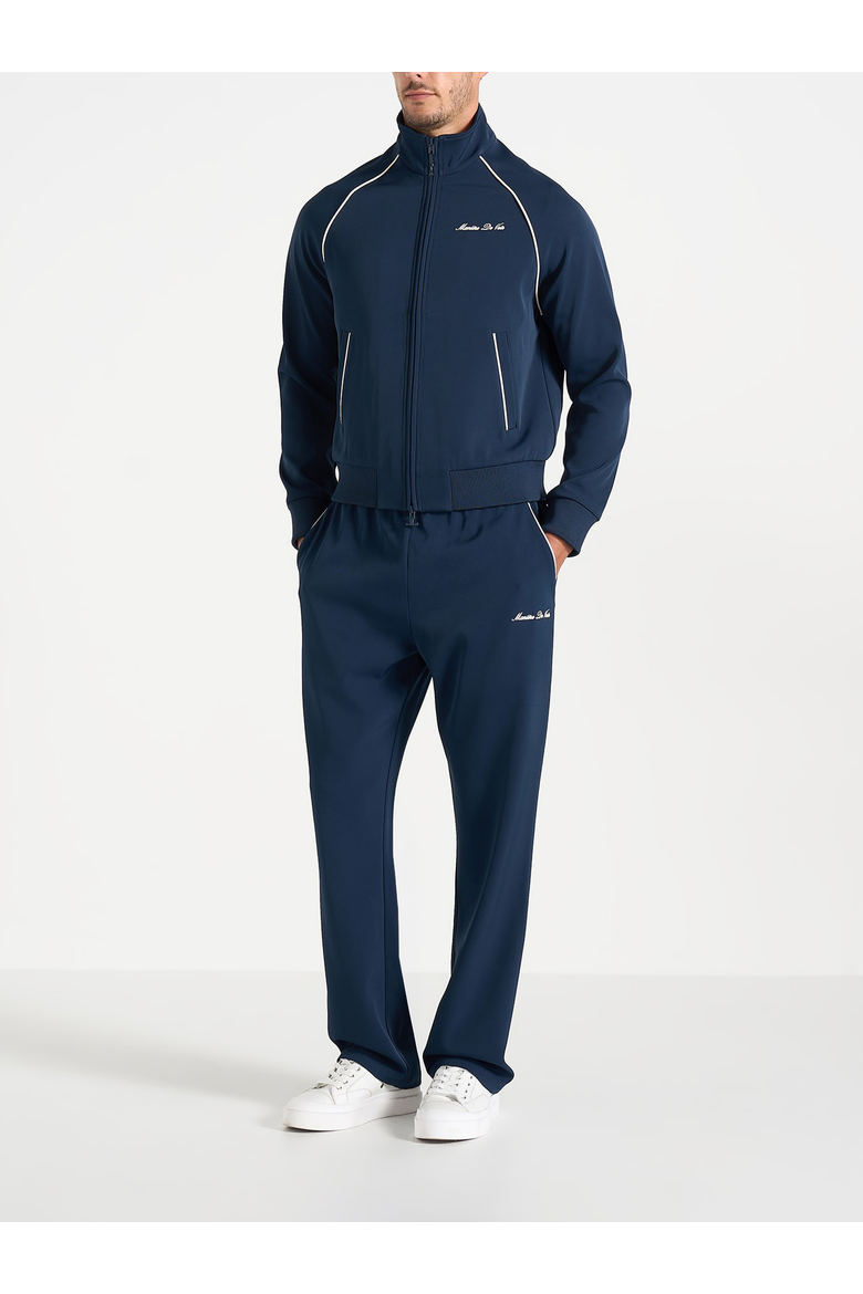 Signature Piped Track Pants, Alternate, color, Dark Navy