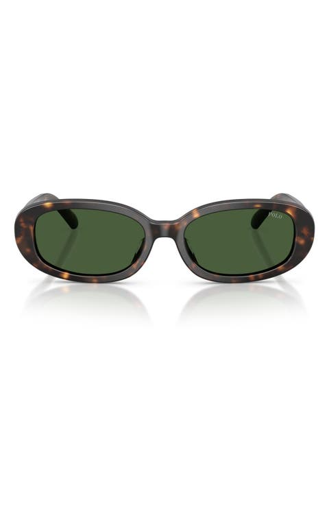 53mm Oval Sunglasses