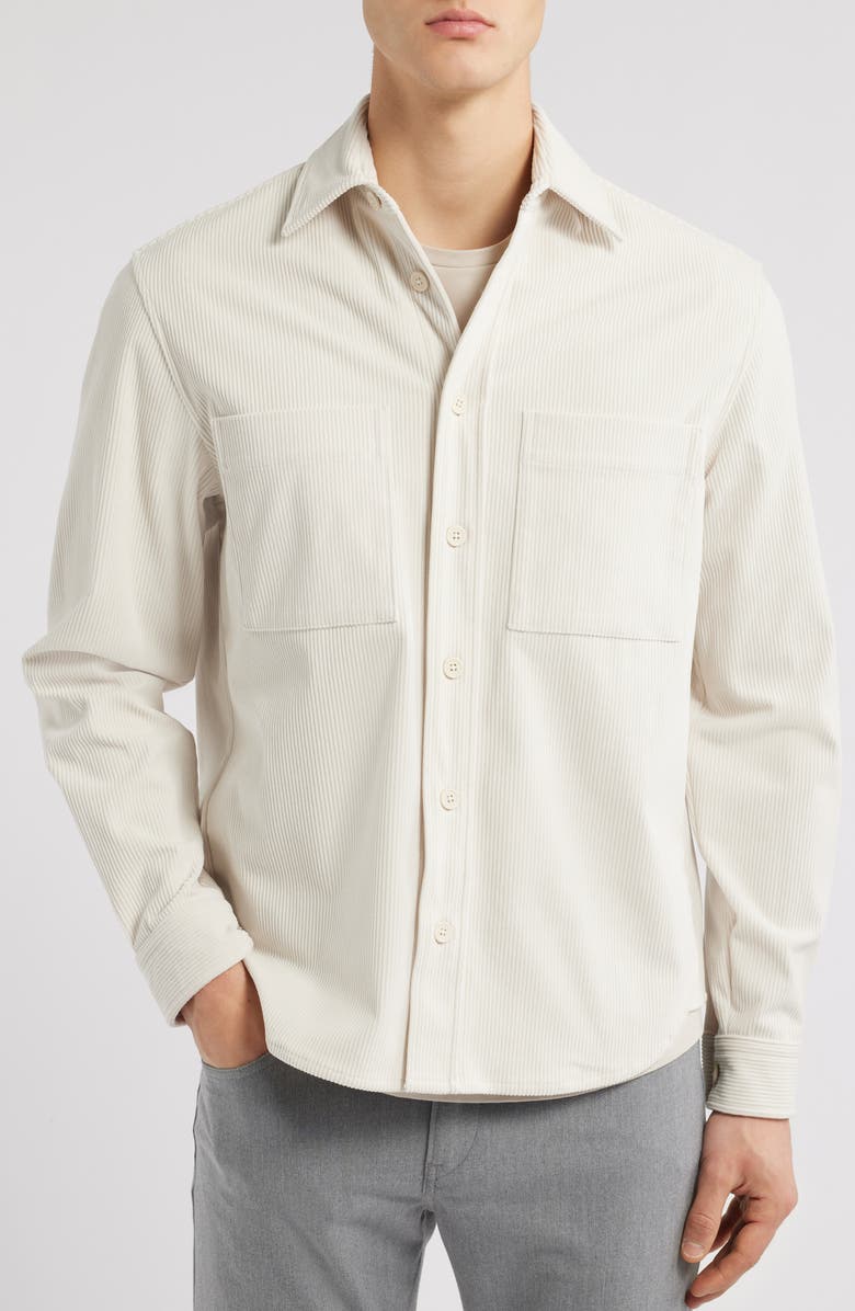 BOSS Owen Tech Corduroy Performance Overshirt, Alternate, color,