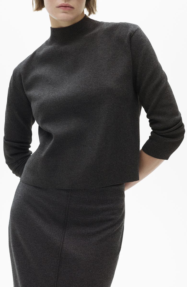 MANGO Mock Neck Sweater, Main, color, 