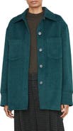 Vince Oversize Cotton Blend Shirt Jacket
