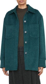 Vince Oversize Cotton Blend Shirt Jacket
