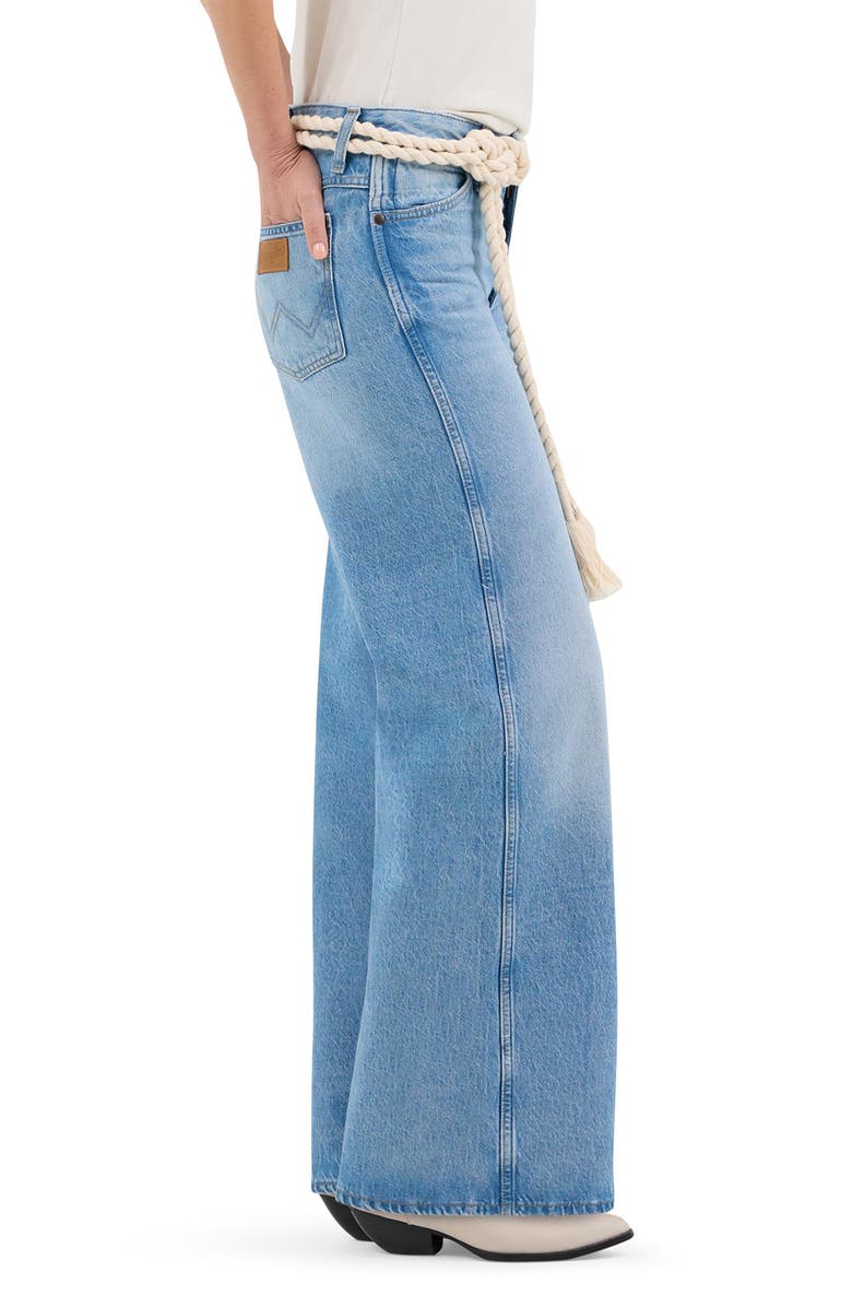 Wrangler World Wide High Waist Wide Leg Jeans, Alternate, color, Rocky Wash