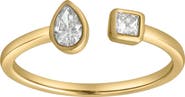 LuvMyJewelry Lyra 14K Gold Lab Grown Diamond Open Ring - 0.25 Ct