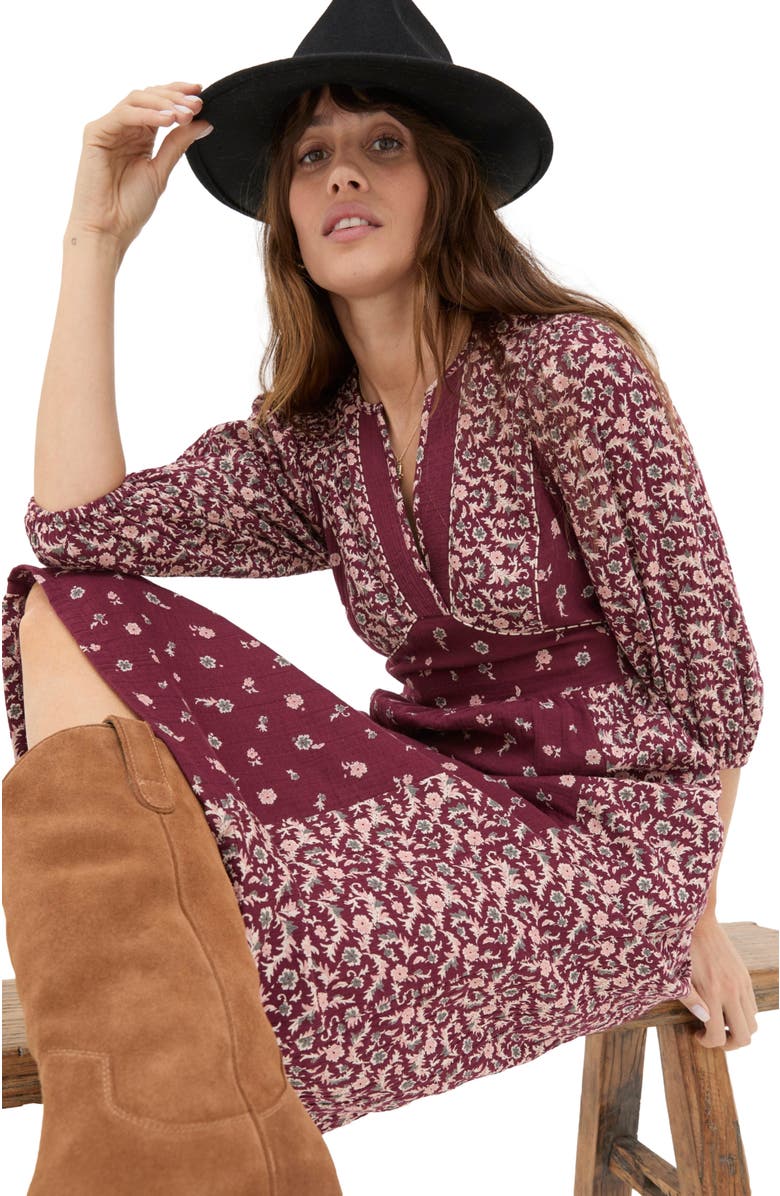 FatFace Women's Kelly Wild Ditsy Midi Dress, Alternate, color, 