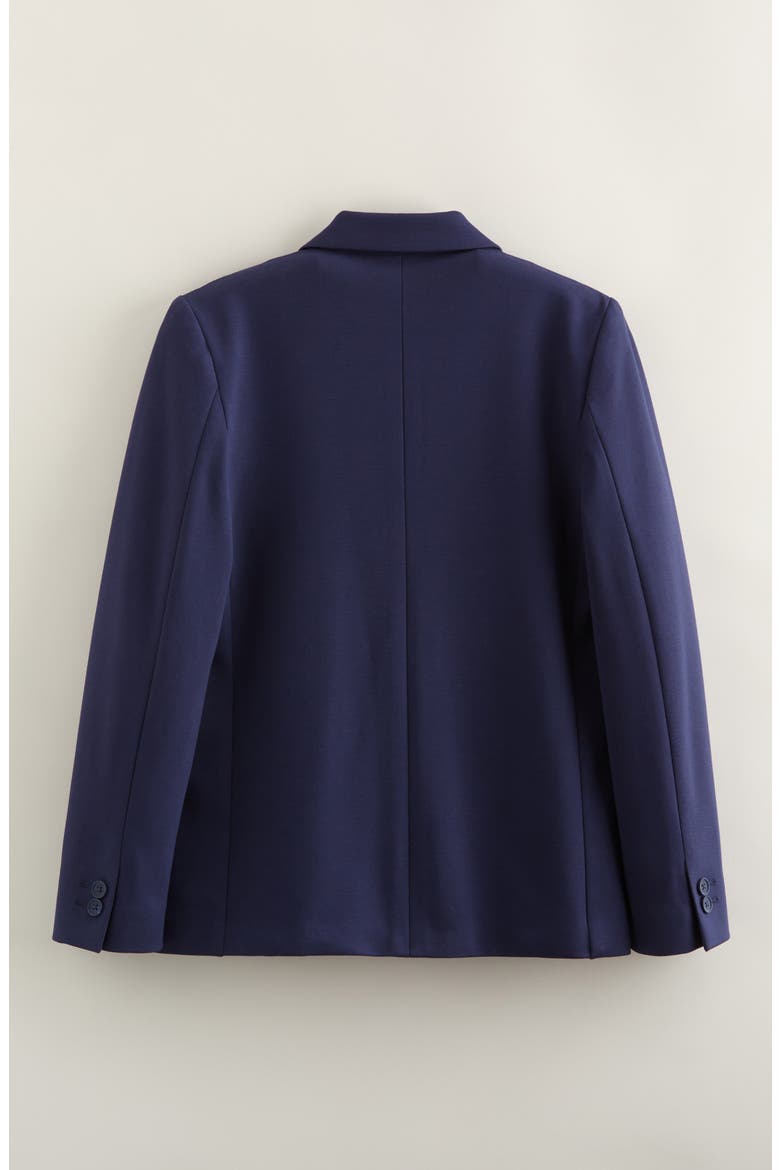 Kids' Navy Knit Sport Coat, Alternate, color, NAVY PEACOAT