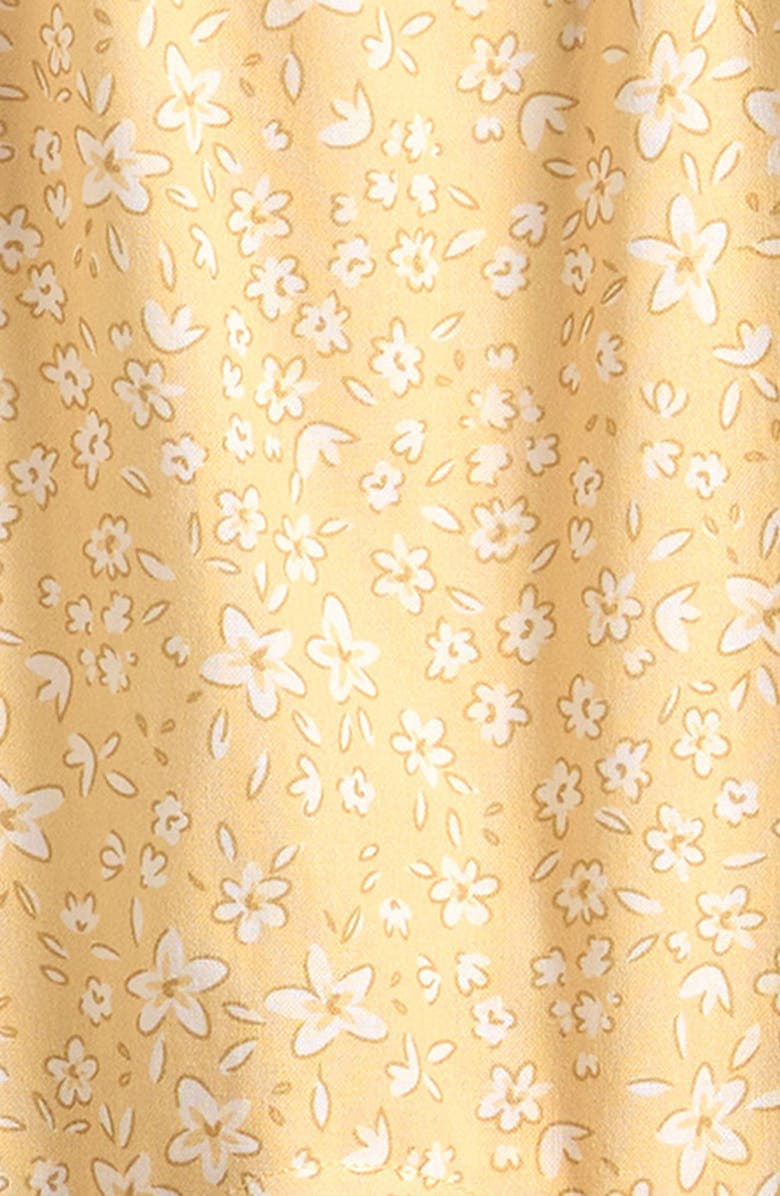 Petit Lem Daffodil Ruffle Organic Cotton Romper, Alternate, color, Light Yellow
