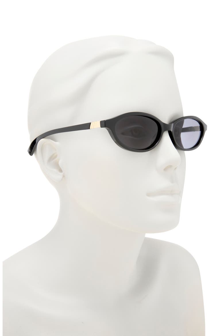 Duskfall 55mm Oval Sunglasses, Alternate, color, BLACK / SMOKE MONO