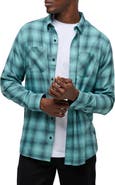 TravisMathew Cloud Plaid Flannel Button-Up Shirt