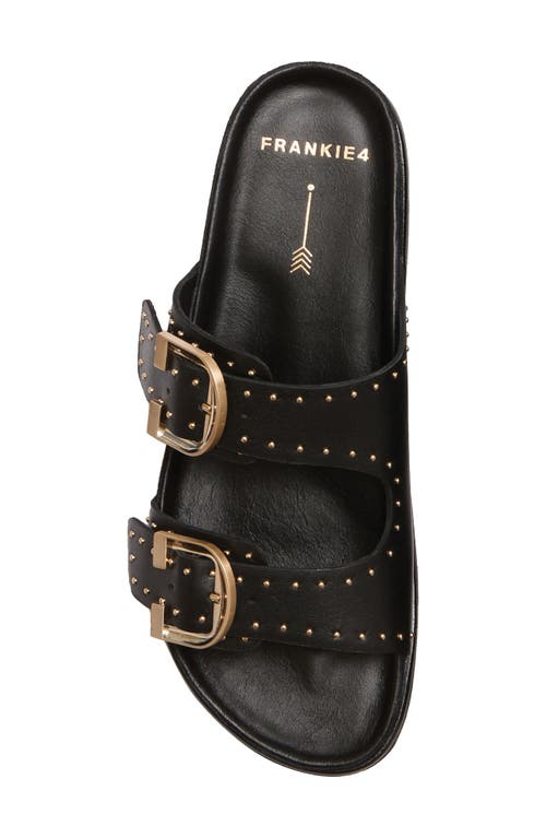 Frankie4 Deon Buckle Sandal In Black Stud