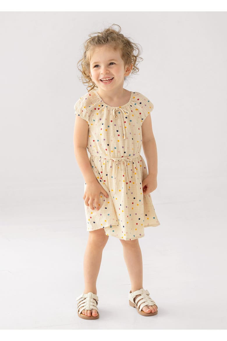 Confetti Cutie Cap Sleeve Dress, Alternate, color, Ivory