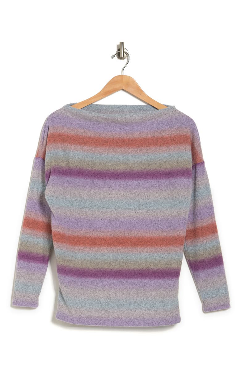 Renee C Stripe Sweater, Alternate, color, Pink