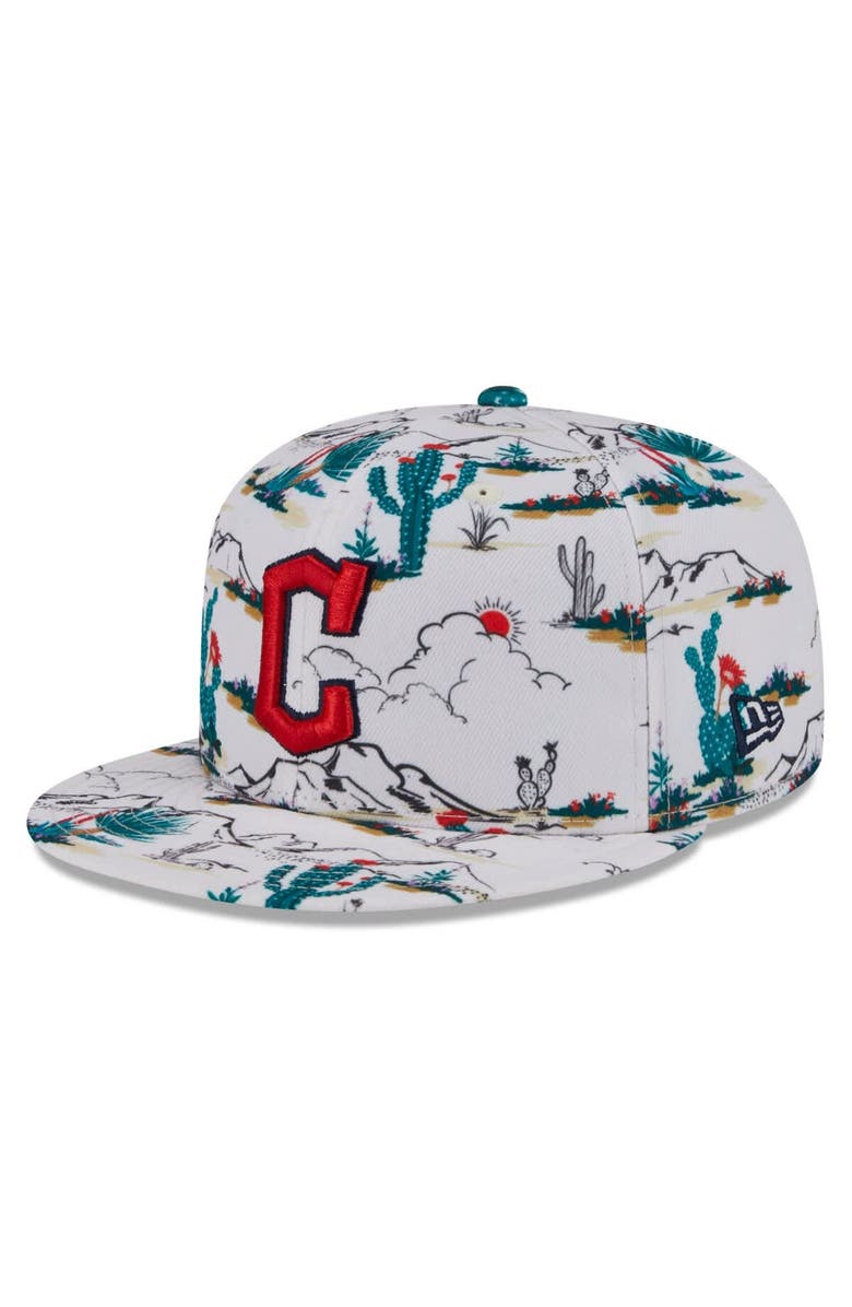 New Era Men's New Era White Cleveland Guardians 2025 Spring Training 9FIFTY Snapback Hat, Main, color,