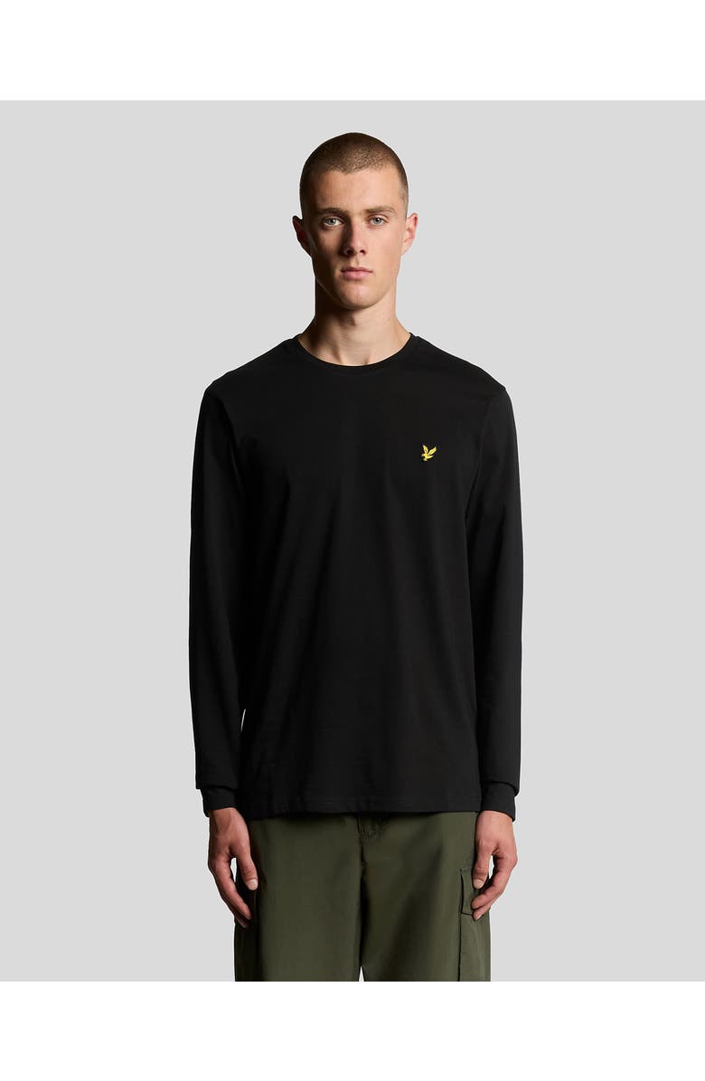 Lyle & Scott Plain Long Sleeve T-Shirt, Main, color, Jet Black