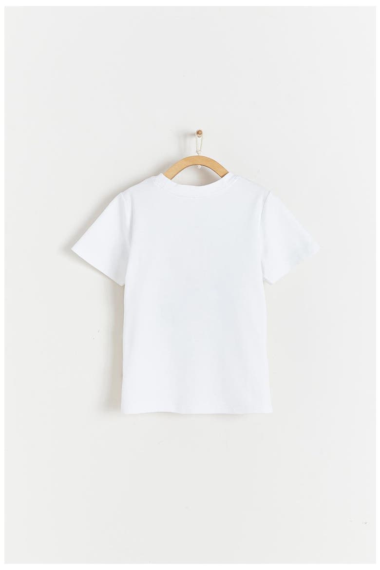 Sunset Striped Printed Short Sleeve T-Shirt for Infant, Alternate, color, OFF WHITE