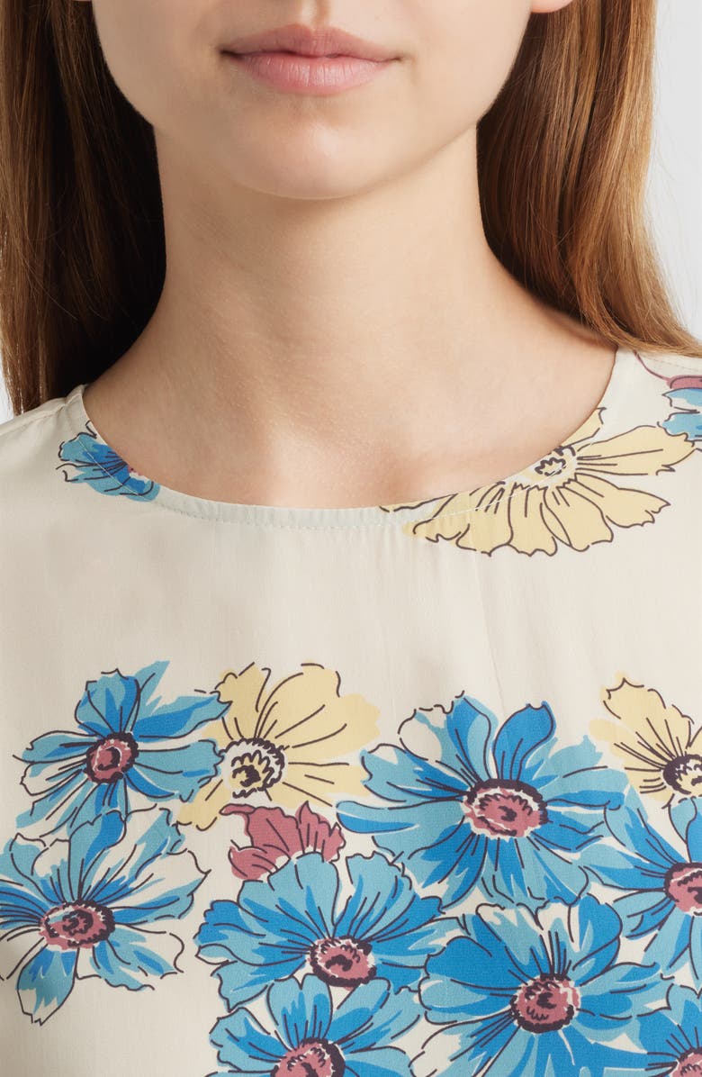 THE GREAT. The Mandolin Floral Top, Alternate, color, Sun Gold Floral