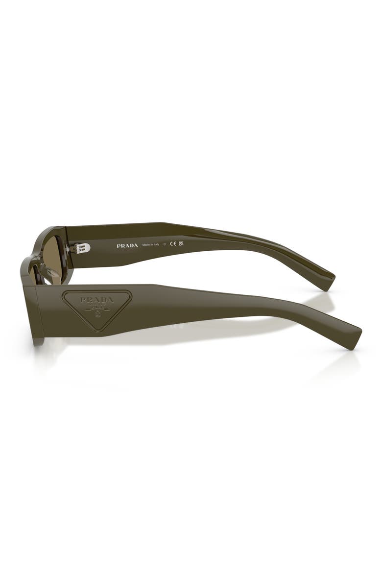 54mm Rectangular Sunglasses, Alternate, color, LAUREL / LIGHT BROWN