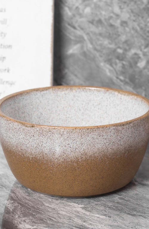 Stone Lain Vince Stoneware 4-piece Bowl Set In Brown