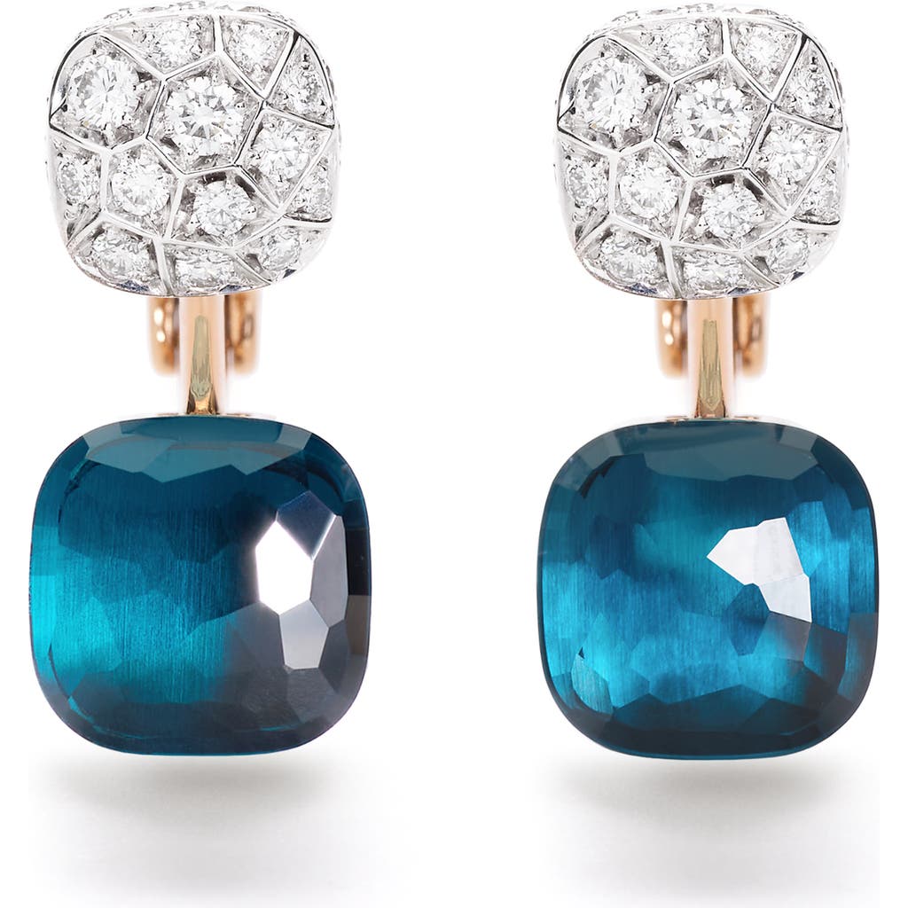 Pomellato Nudo Drop Earrings In Blue