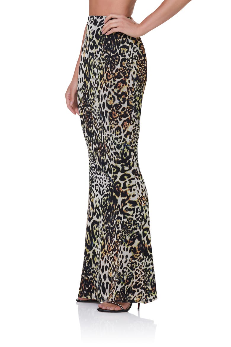 Tegan Print Maxi Skirt, Alternate, color, FALL ANIMAL