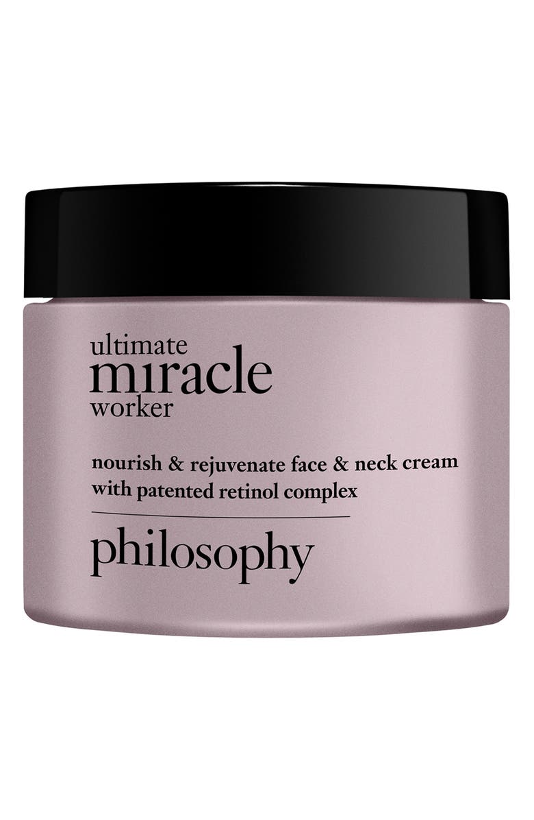 philosophy ultimate miracle worker nourish & rejuvenate face & neck cream, Main, color, 