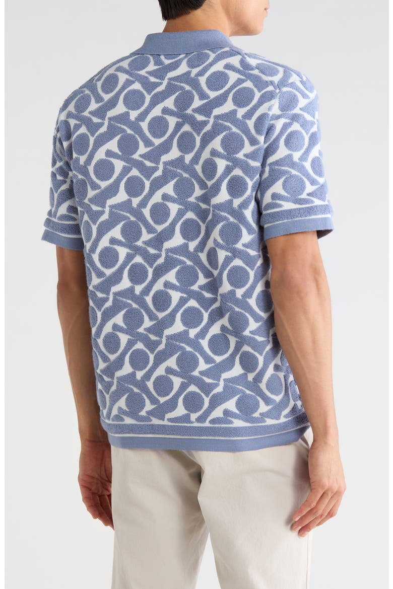 Cuban Camp Shirt, Alternate, color, LIGHT BLUE/ WHITE