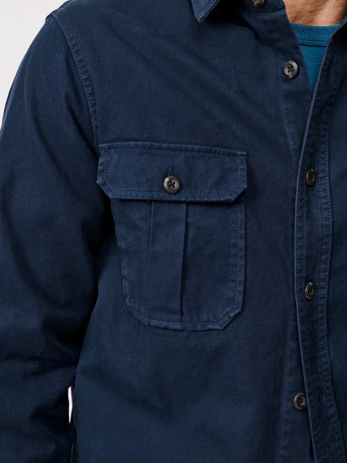 Aubin Dovedale Overshirt In Blue