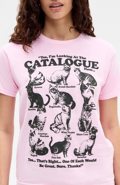 Bdg Urban Outfitters Catalogue Relaxed Fit Cotton Graphic T-shirt In Pink
