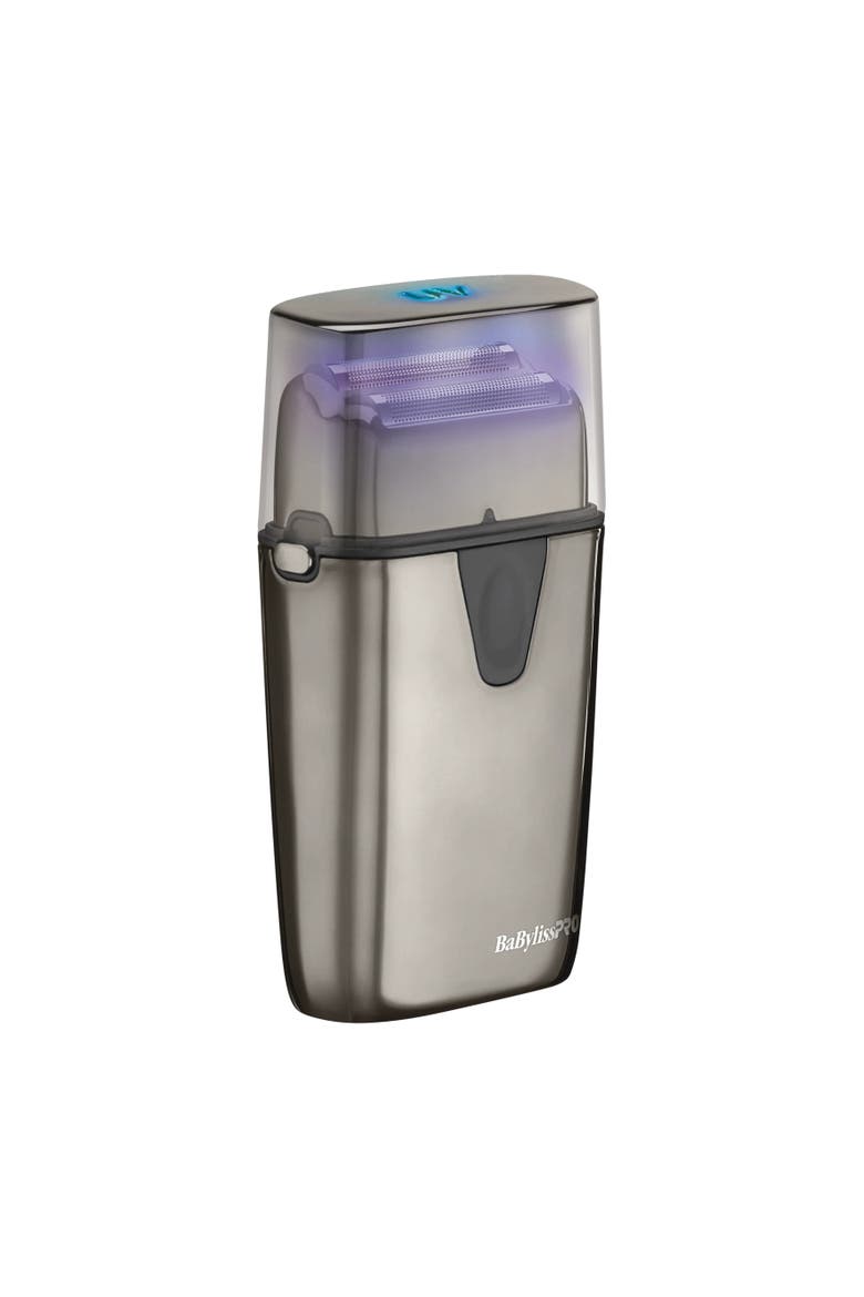 UV-Disinfecting Double-Foil Shaver, Main, color, Black