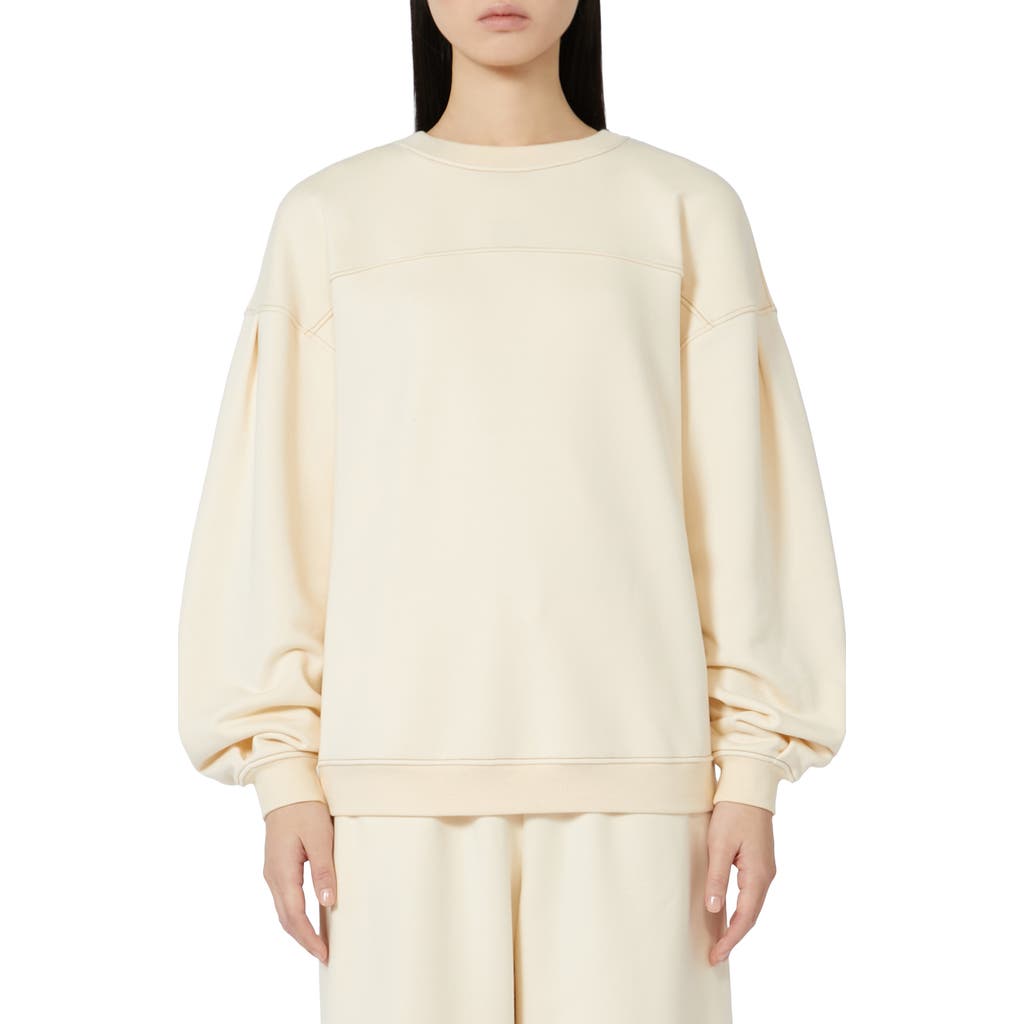 Weekend Max Mara Mogol Oversize Sweatshirt In White