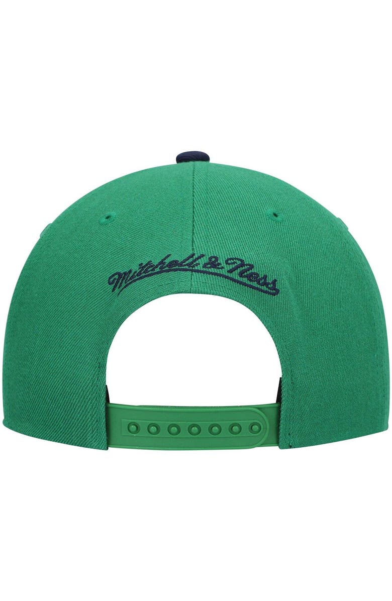 Mitchell & Ness Men's Mitchell & Ness Green/Navy Dallas Mavericks Hardwood Classics Team Two-Tone 2.0 Snapback Hat, Alternate, color, Green
