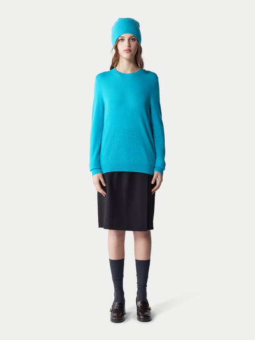 Gobi Mongolian Cashmere Cashmere Hat And Sweater Set In Fern Green