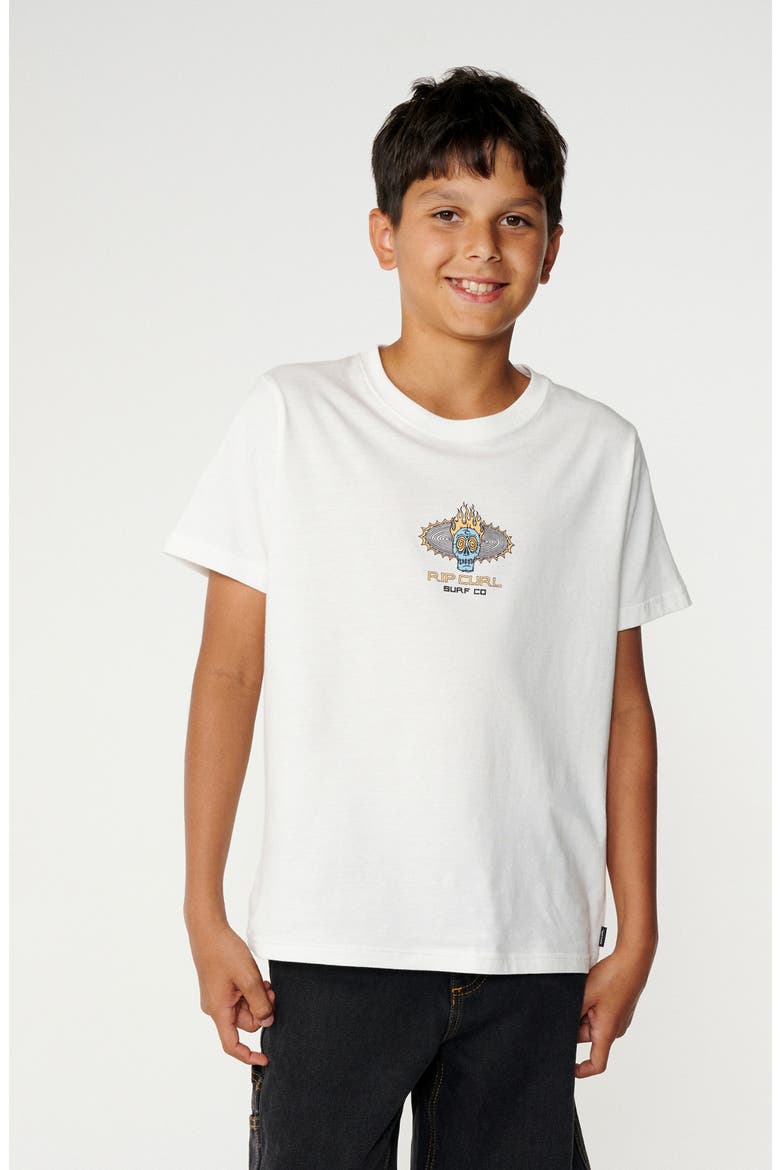 Kids' New Cosmic Skull Graphic T-Shirt, Main, color, BONE