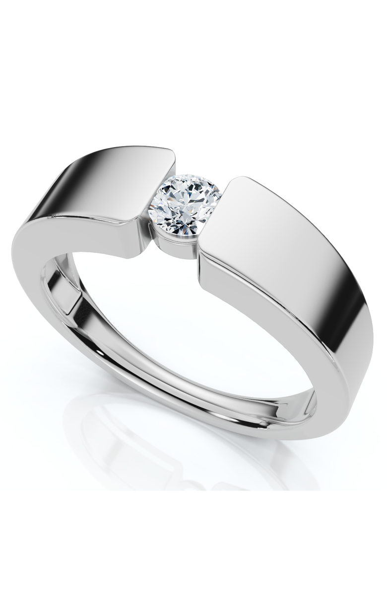 Bliss Diamond Men's 1/4Ct Diamond Solitaire Wedding/Anniversary Ring 14k Gold or Pt Lab Grown, Alternate, color, 