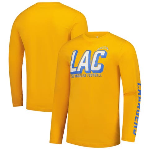 Men's Fanatics  Gold Los Angeles Chargers Long Sleeve T-Shirt