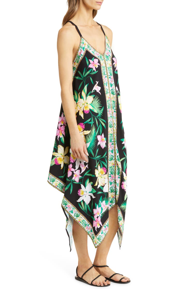Tommy Bahama Orchid Garden Scarf Cover-Up Dress, Alternate, color,