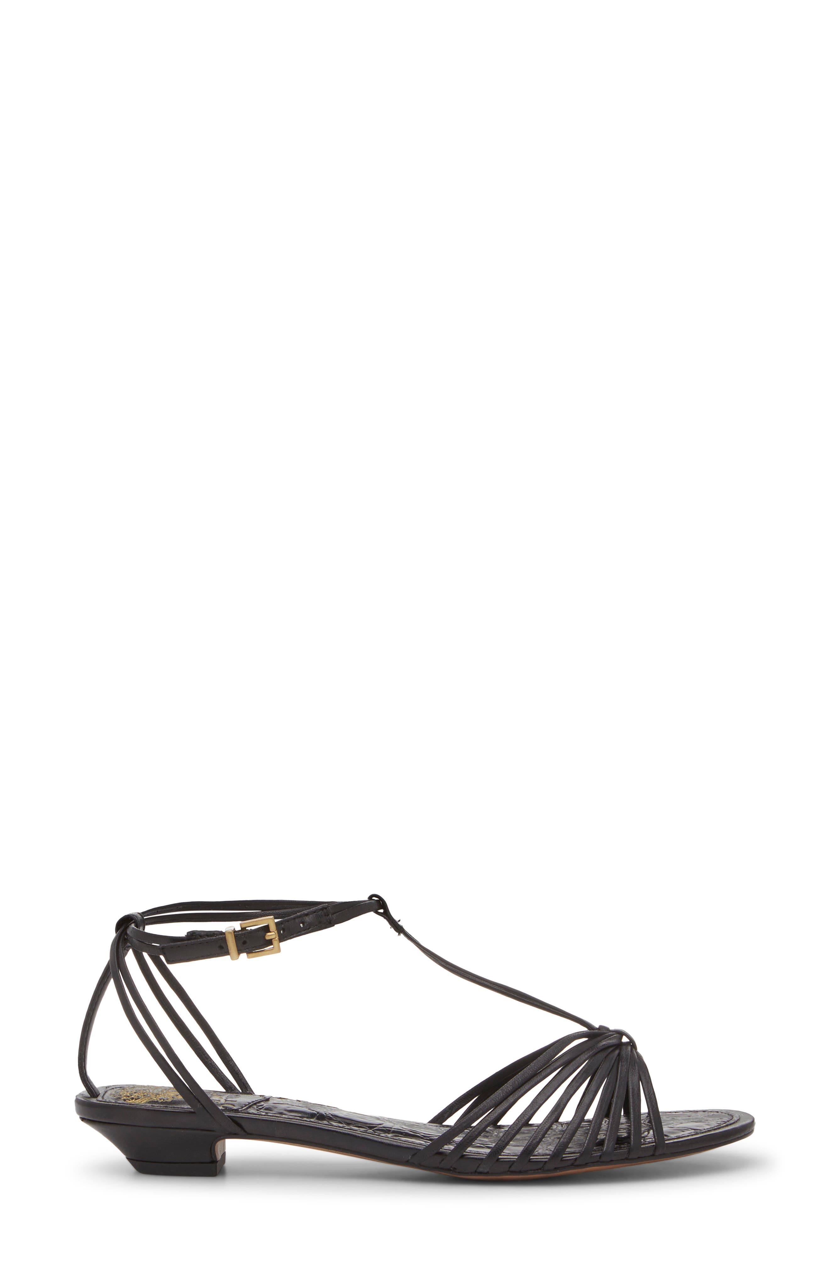 Vince Camuto Maura Ankle Strap Sandal, Alternate, color, Black