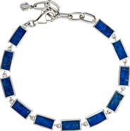 Jan Leslie Dash Rectangle Link Bracelet