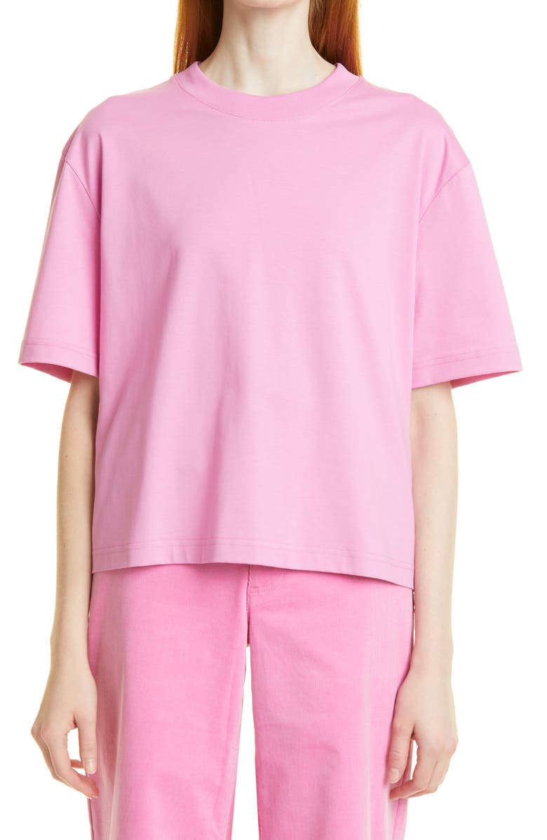 Samsøe Samsøe Chrome Boxy Organic Cotton T-Shirt, Main, color, 