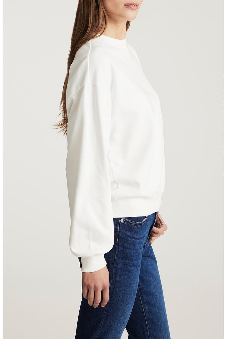 Cotton Sweatshirt, Alternate, color, ANTIQUE WHITE