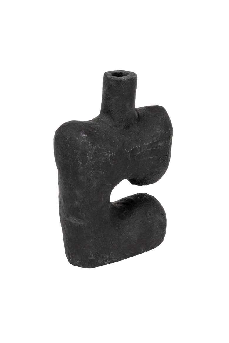 Abstract Decorative Vase, Main, color, Black