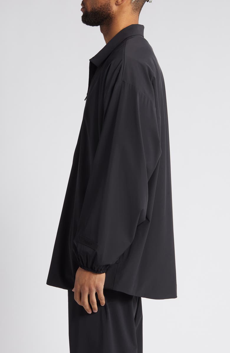 Fear of God Essentials Oversize Stretch Nylon Zip Jacket, Alternate, color, 