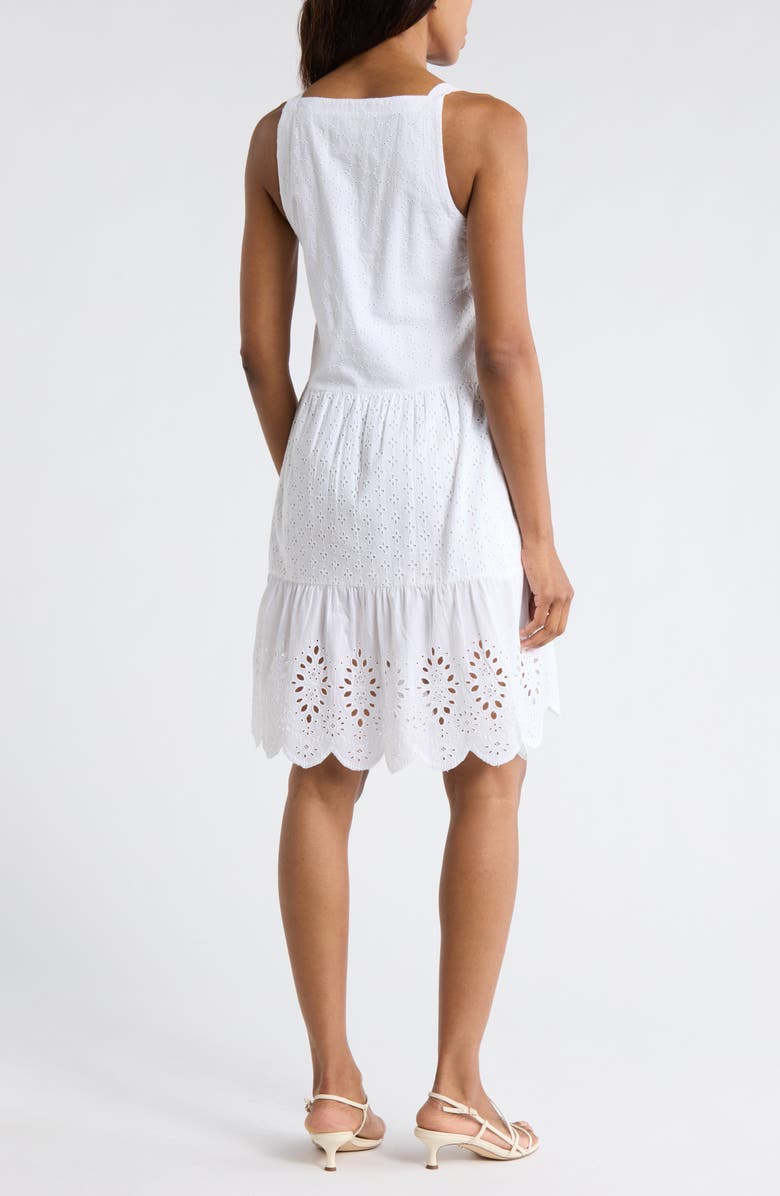 Splendid Napa Cotton Eyelet Sundress, Alternate, color, White