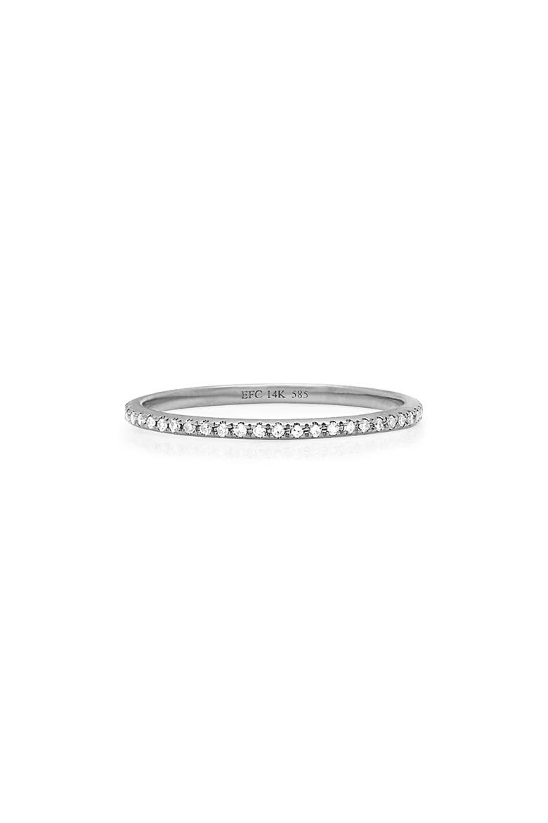 Two-Tone Diamond Eternity Ring, Main, color, WHITE GOLD