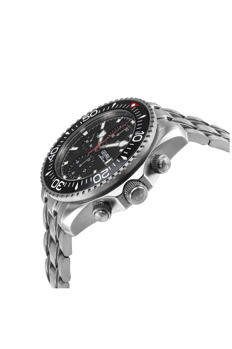 Hudson Yards Swiss Automatic Chronograph Bracelet Watch, 43mm, Alternate, color, SILVER