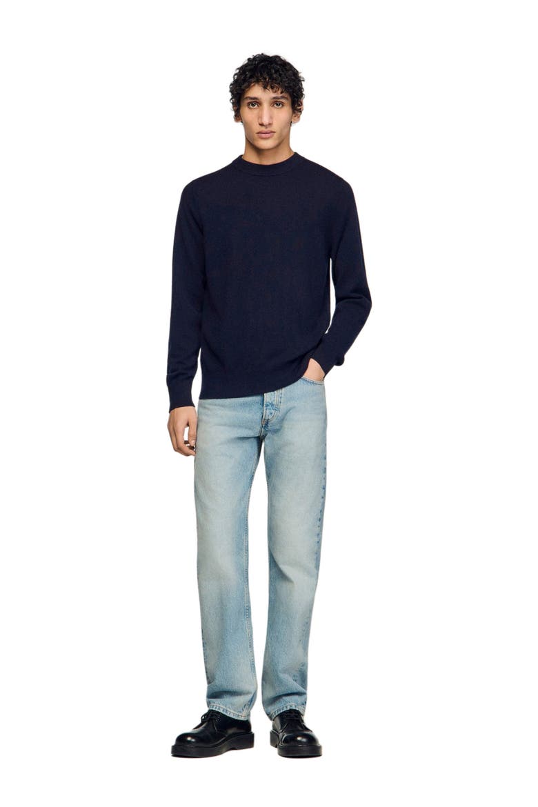 Cashmere sweater, Alternate, color, NAVY