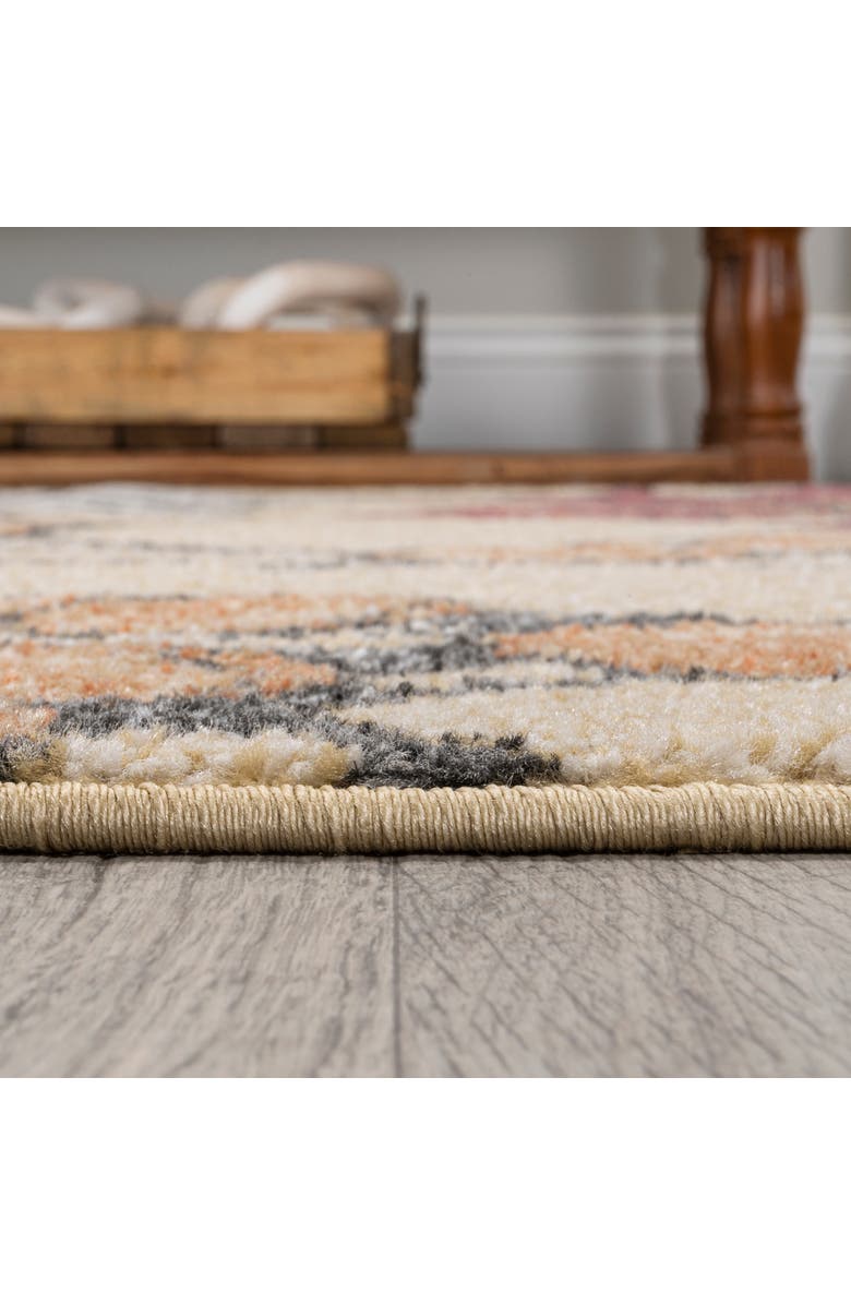 JONATHAN Y Giglio Modern Botanical Flower Area Rug, Alternate, color, Yellow/Ivory/Red