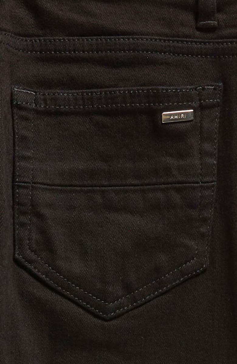 AMIRI Kids' Embroidered Logo Stretch Jeans, Alternate, color, 